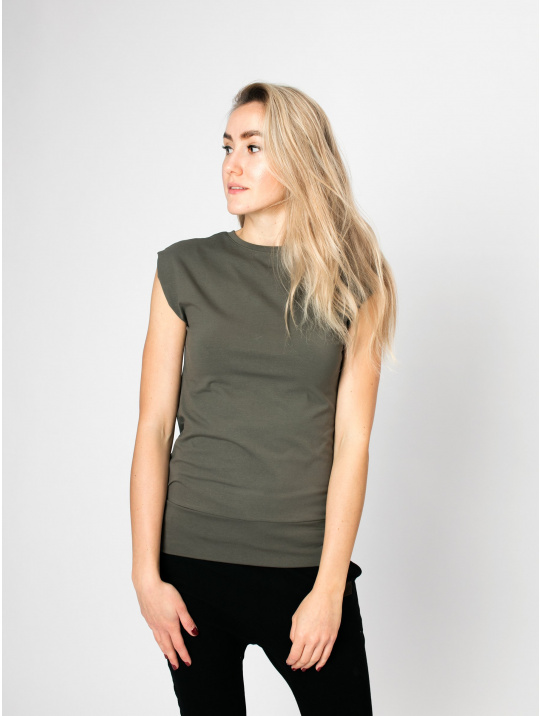 IceDress Drexiss dámské tričko BASIC DARK KHAKI