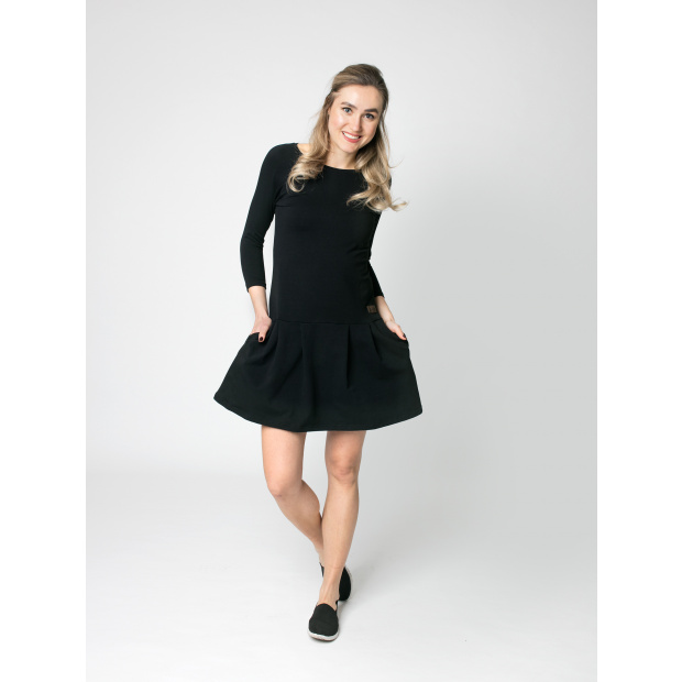  IceDress Drexiss dámské podzimní šaty GAB BLACK