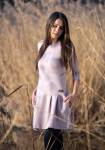  IceDress Drexiss dámské podzimní šaty GAB OLD PINK