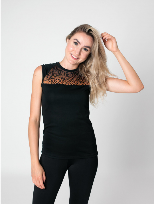 IceDress Drexiss funkční CoolMax tílko LEOPARD