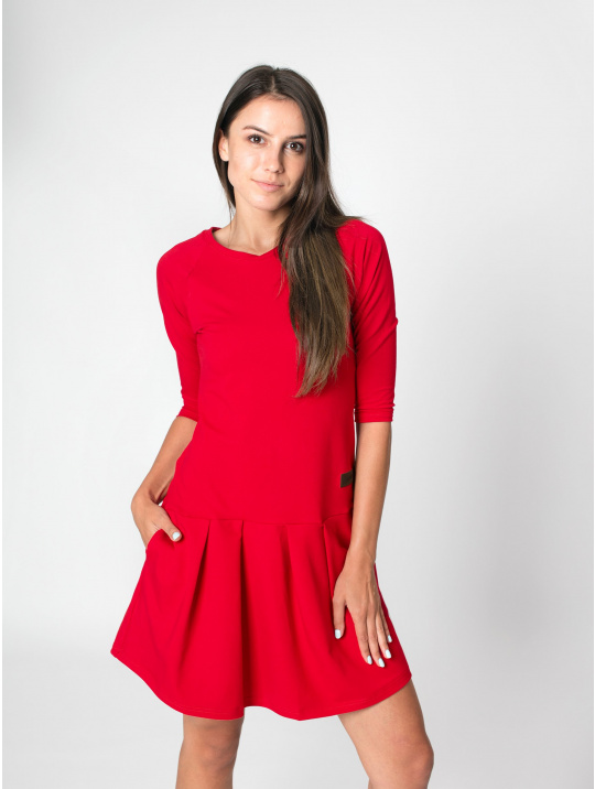 IceDress Drexiss dámské podzimní šaty GAB RED