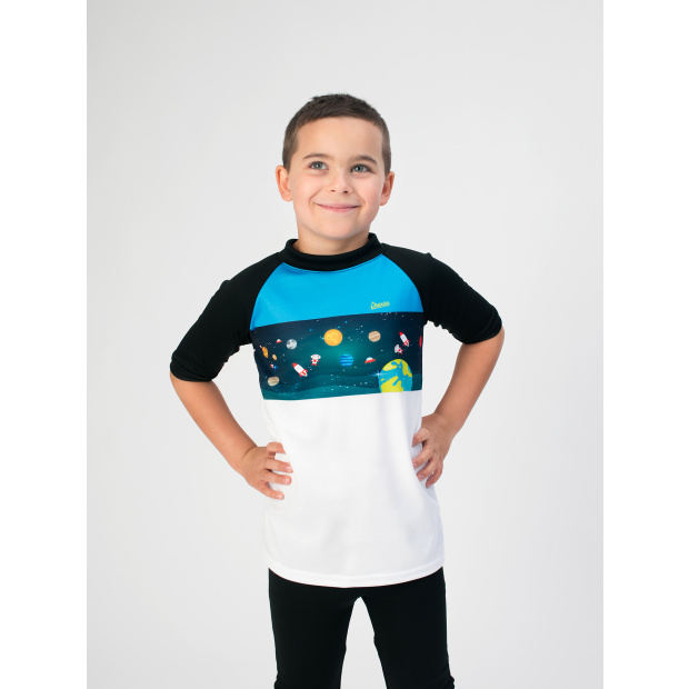  IceDress Drexiss dětské funkční CoolMax triko STRIPE - UNIVERSE krátký rukáv