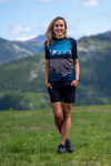  IceDress Drexiss FULL MOUNTAINS - PETROL COOLMAX krátký rukáv