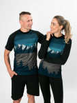  IceDress Drexiss dámské funkční CoolMax tričko MOUNTAINS - PETROL dlouhý rukáv