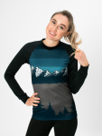  IceDress Drexiss FULL MOUNTAINS - PETROL COOLMAX dlouhý rukáv