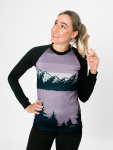  IceDress Drexiss FULL MOUNTAINS - VIOLET COOLMAX dlouhý rukáv