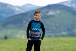  IceDress Drexiss dětské funkční CoolMax triko MOUNTAINS - PETROL dlouhý rukáv