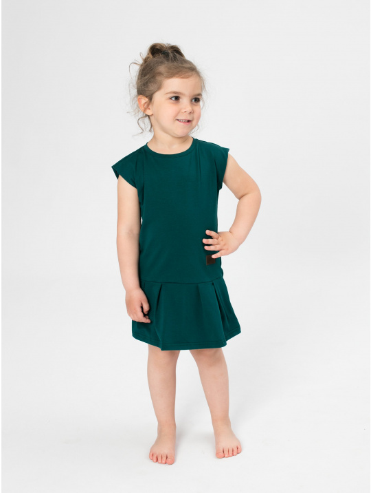 IceDress Drexiss dětské letní šaty GAB DARK GREEN