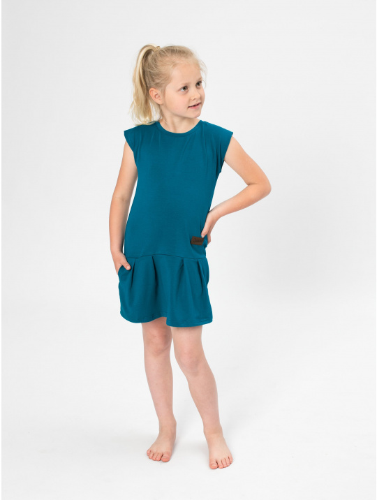 IceDress Drexiss dětské letní šaty GAB PETROL