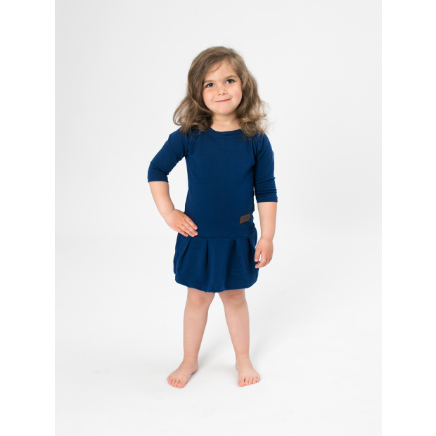  IceDress Drexiss dětské podzimní šaty GAB DARK BLUE