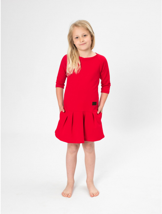 IceDress Drexiss dětské podzimní šaty GAB RED