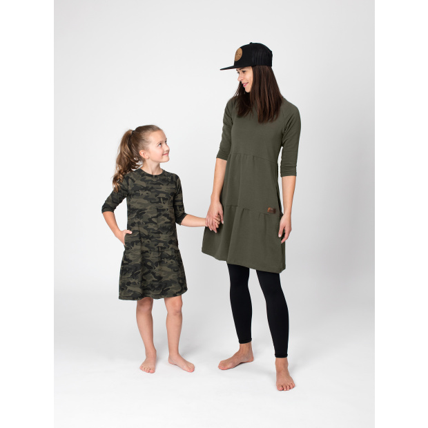  IceDress Drexiss dámské podzimní šaty SOFIE DARK KHAKI