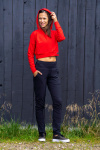  IceDress Drexiss dámská crop top mikina YAYA LONG - RED