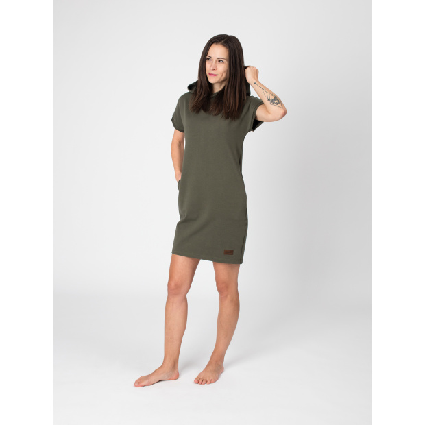  IceDress Drexiss dámské šaty SARAH DARK KHAKI