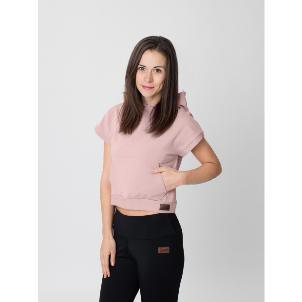  IceDress Drexiss dámská crop top mikina YAYA - OLD PINK