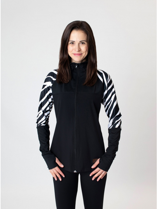 IceDress Drexiss outdoorová mikina MOVE - ZEBRA