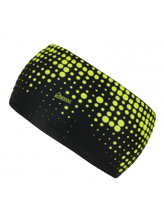 IceDress Drexiss funkční čelenka DOTS - BLACK YELLOW