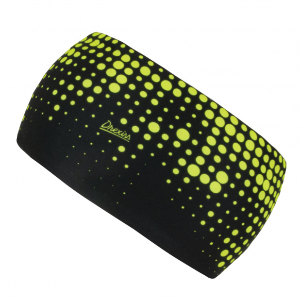  IceDress Drexiss funkční čelenka DOTS - BLACK YELLOW