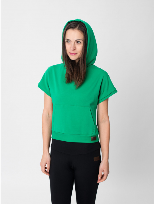 IceDress Drexiss dámská crop top mikina YAYA - GREEN