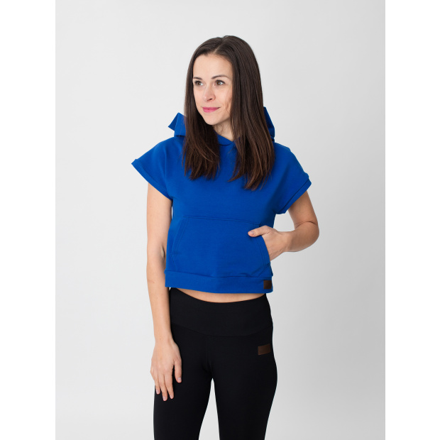  IceDress Drexiss dámská crop top mikina YAYA - QUEEN BLUE