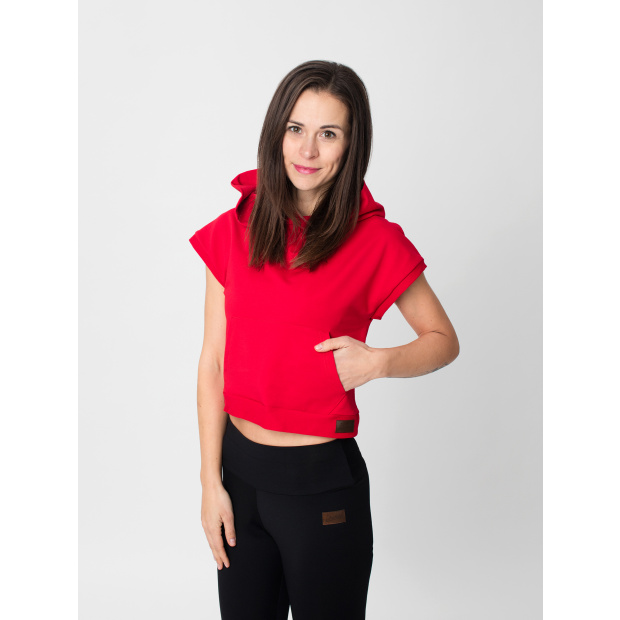  IceDress Drexiss dámská crop top mikina YAYA - RED