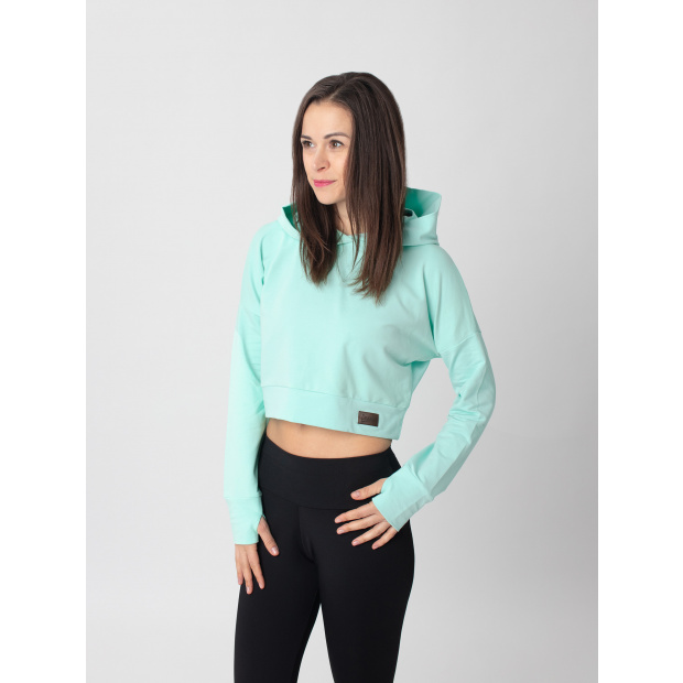  IceDress Drexiss dámská crop top mikina YAYA LONG - MINT