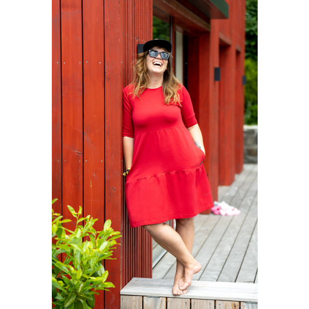  IceDress Drexiss dámské podzimní šaty SOFIE RED