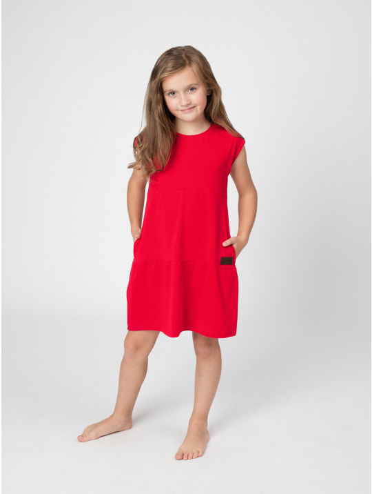 IceDress Drexiss dětské letní šaty SOFIE RED