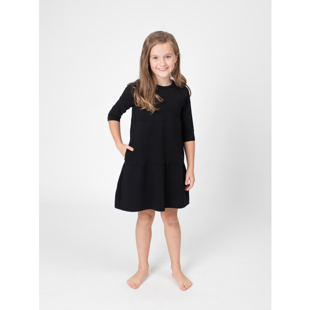  IceDress Drexiss dětské podzimní šaty SOFIE BLACK