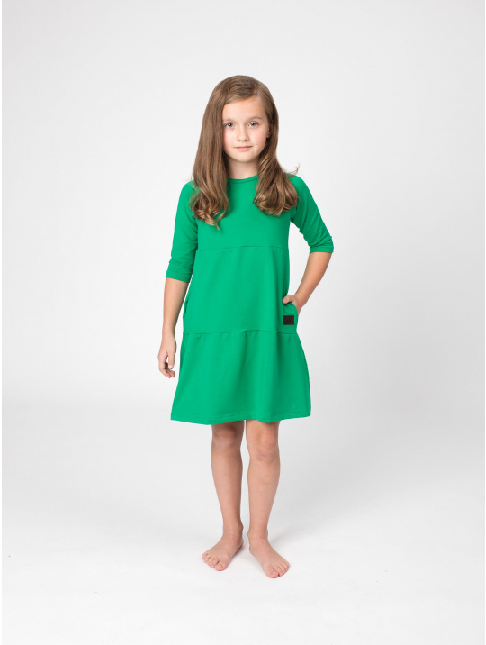 IceDress Drexiss dětské podzimní šaty SOFIE GREEN