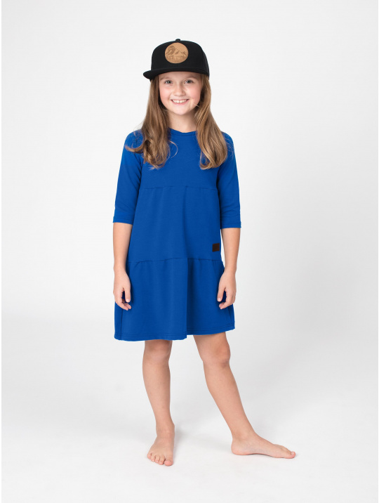 IceDress Drexiss dětské podzimní šaty SOFIE QUEEN BLUE