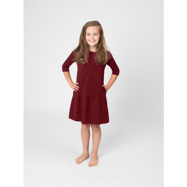  IceDress Drexiss dětské podzimní šaty SOFIE WINE