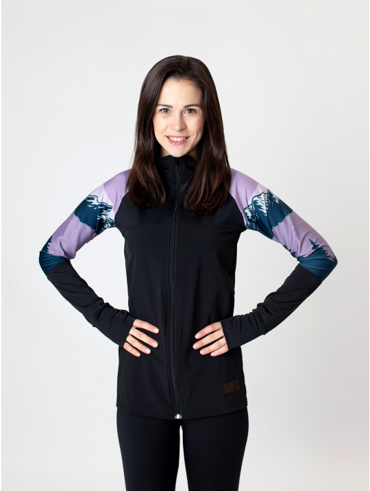 IceDress Drexiss outdoorová mikina MOVE - MOUNTAINS - VIOLET