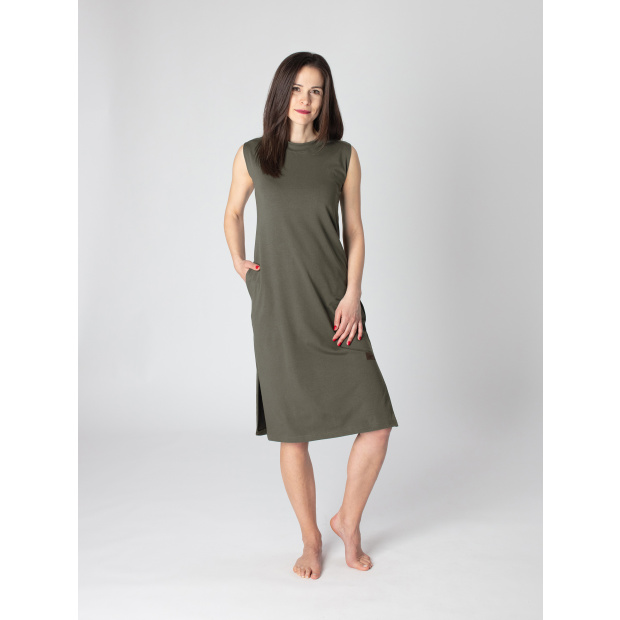  IceDress Drexiss maxišaty DARK KHAKI