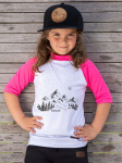  IceDress Drexiss dětské funkční CoolMax triko MOUNTAIN LOVER PINK krátký rukáv