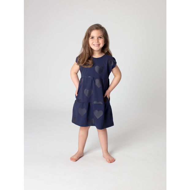  IceDress Drexiss dětské letní šaty SOFIE BLUE HEARTS