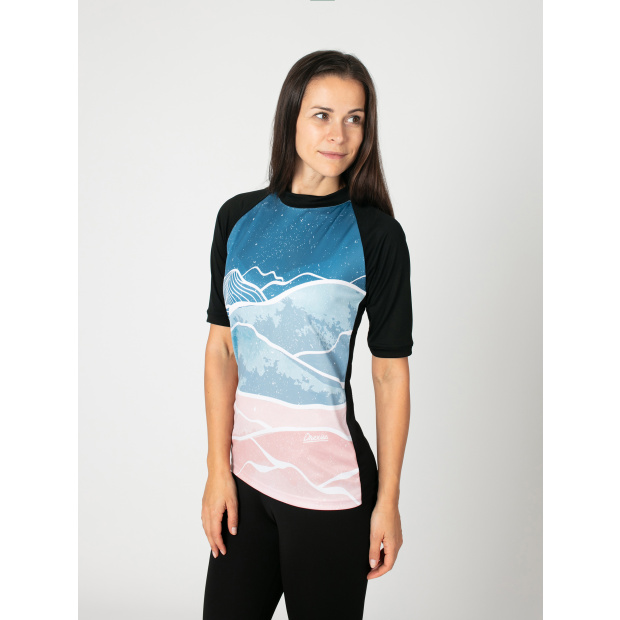  IceDress Drexiss FULL DIAMOND BEACH PINK COOLMAX krátký rukáv