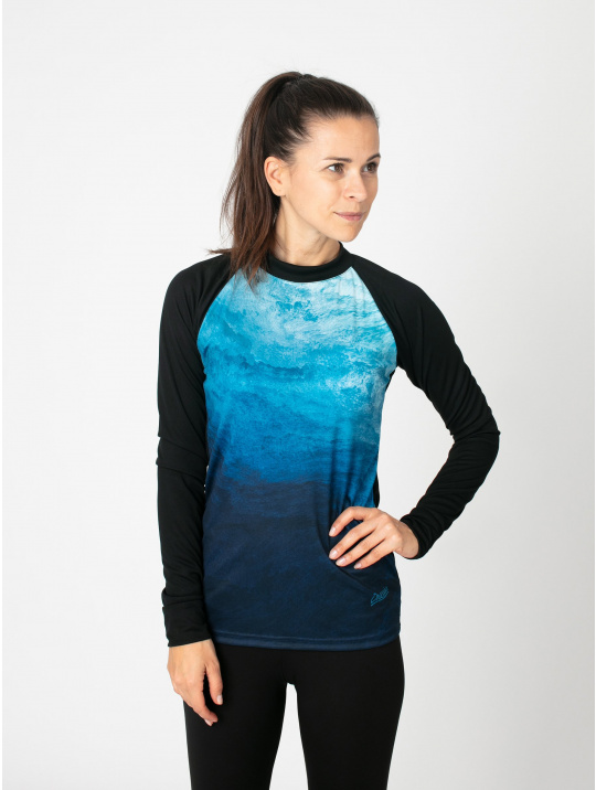 IceDress Drexiss dámské funkční CoolMax tričko OCEAN dlouhý rukáv