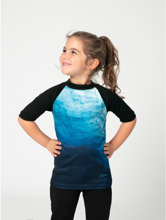 IceDress Drexiss dětské funkční CoolMax triko OCEAN krátký rukáv