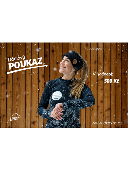 IceDress Dárkový poukaz SNOW - 500 Kč