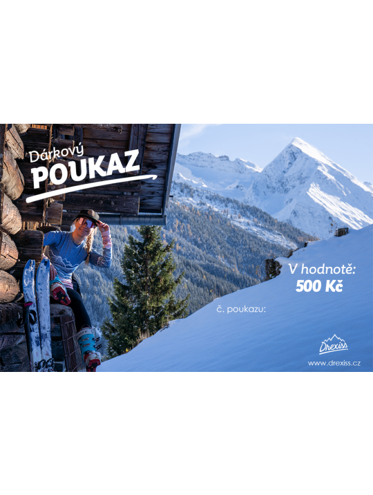 IceDress Dárkový poukaz SKI - 500 Kč