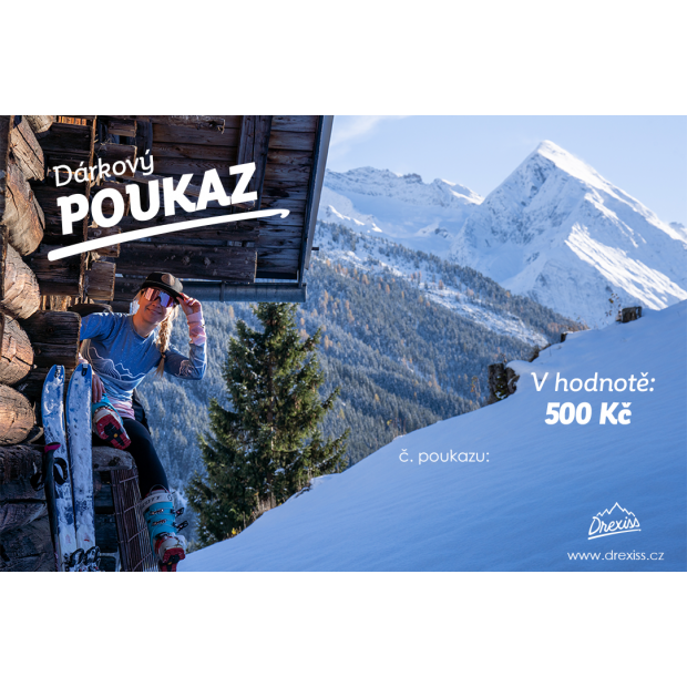  IceDress Dárkový poukaz SKI - 500 Kč