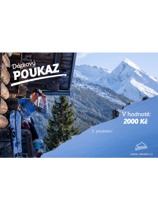 IceDress Dárkový poukaz SKI - 2000,-Kč