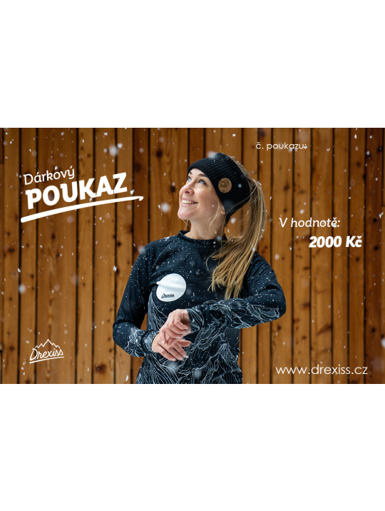 IceDress Dárkový poukaz SNOW - 2000,-Kč