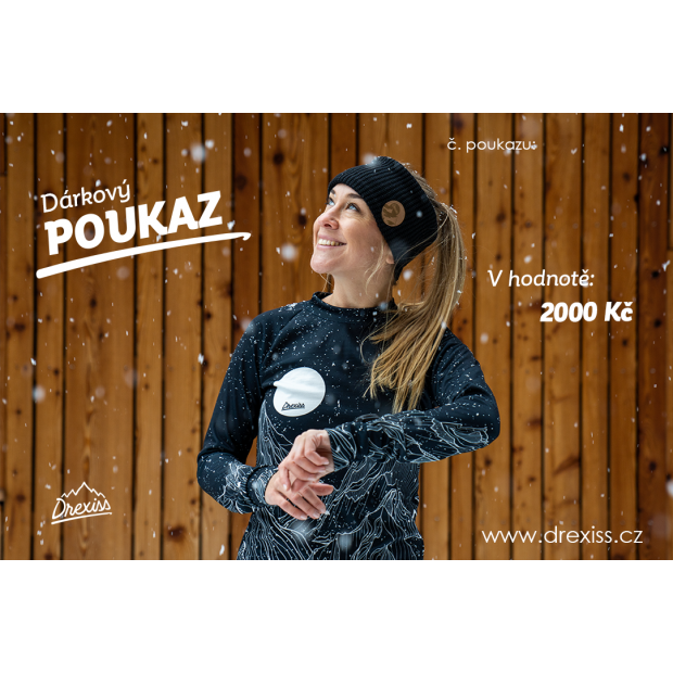  IceDress Dárkový poukaz SNOW - 2000,-Kč