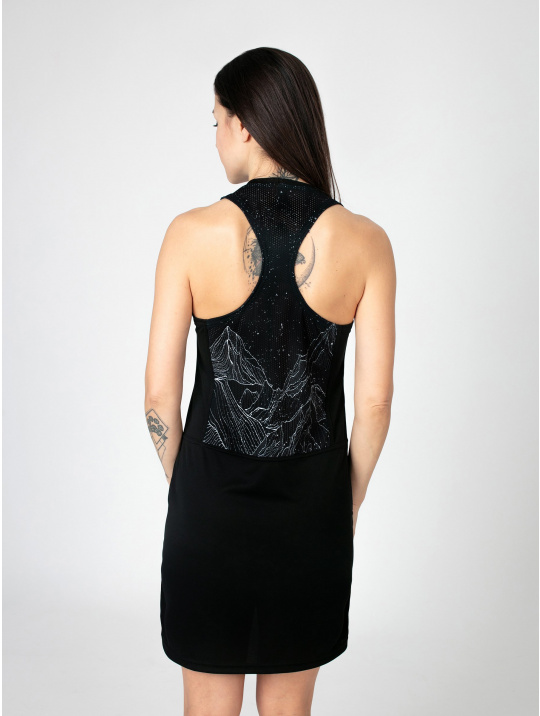 IceDress Drexiss funkční šaty FIT DIAMOND BEACH BLACK