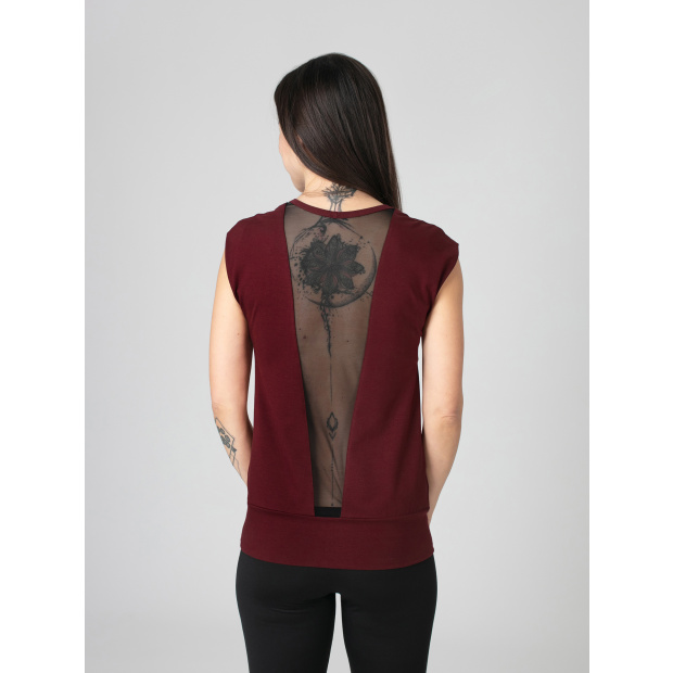  IceDress Drexiss tričko YOGA MESH WINE
