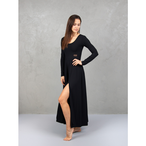  IceDress Drexiss šaty LORA LONG SPRING BLACK