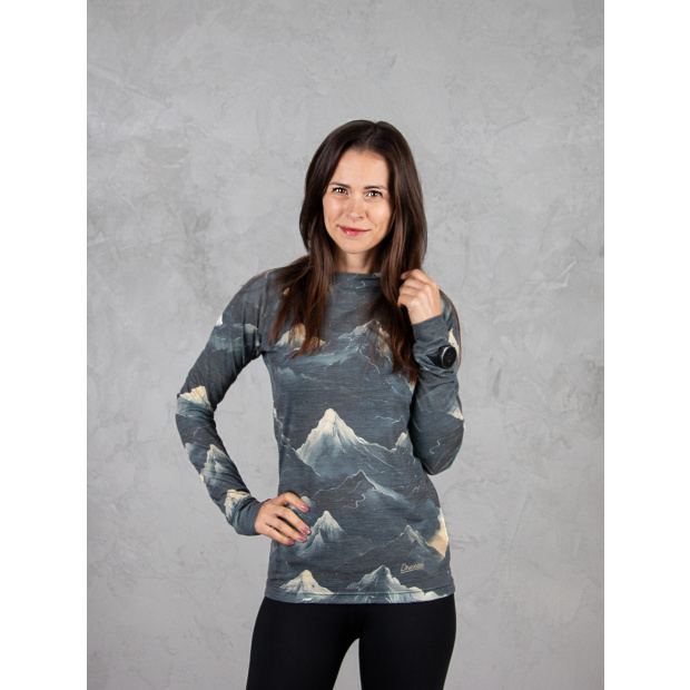  IceDress Drexiss ALL SHADOW MOUNTAIN MERINO ACTIVE dlouhý rukáv