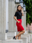  IceDress Drexiss sukně ELEGANCE RED